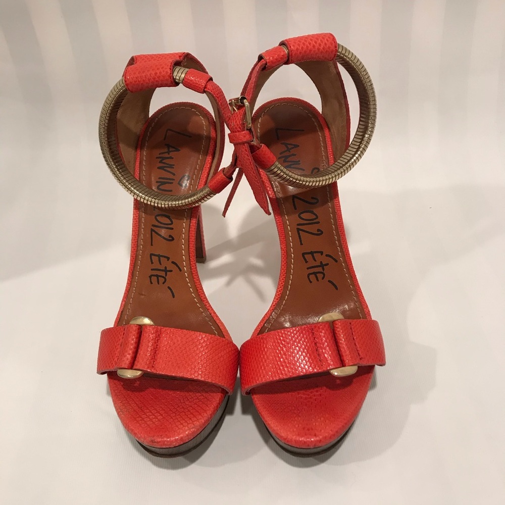 Lanvin heels in Orange size 36 5in Heel